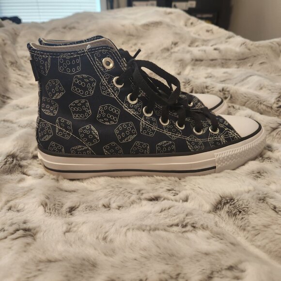 Converse CONS Chuck Taylor All Star High Tops – Dice Print (Woman's size 8.5) - Picture 2 of 5